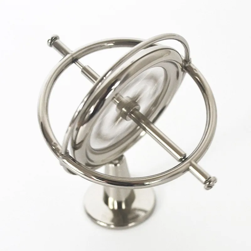 Metal gyroscope anti-gravity adult decompression artifact science and education toy rotation balance black technology machinery
