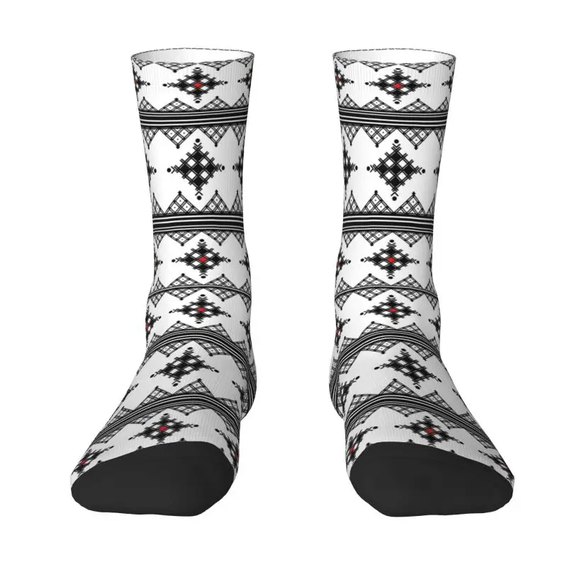 

Amazigh Tribal Pattern Mens Crew Socks Unisex Cool Z Imazighen Spring Summer Autumn Winter Dress Socks