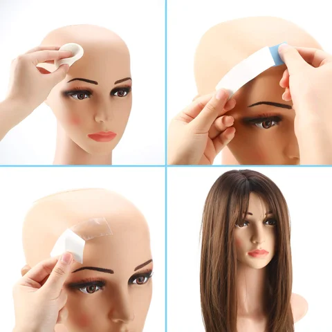 36 шт./лот, лента для париков, водонепроницаемая лента для париков, двухсторонняя клейкая лента для наращивания волос, парик, шиньон