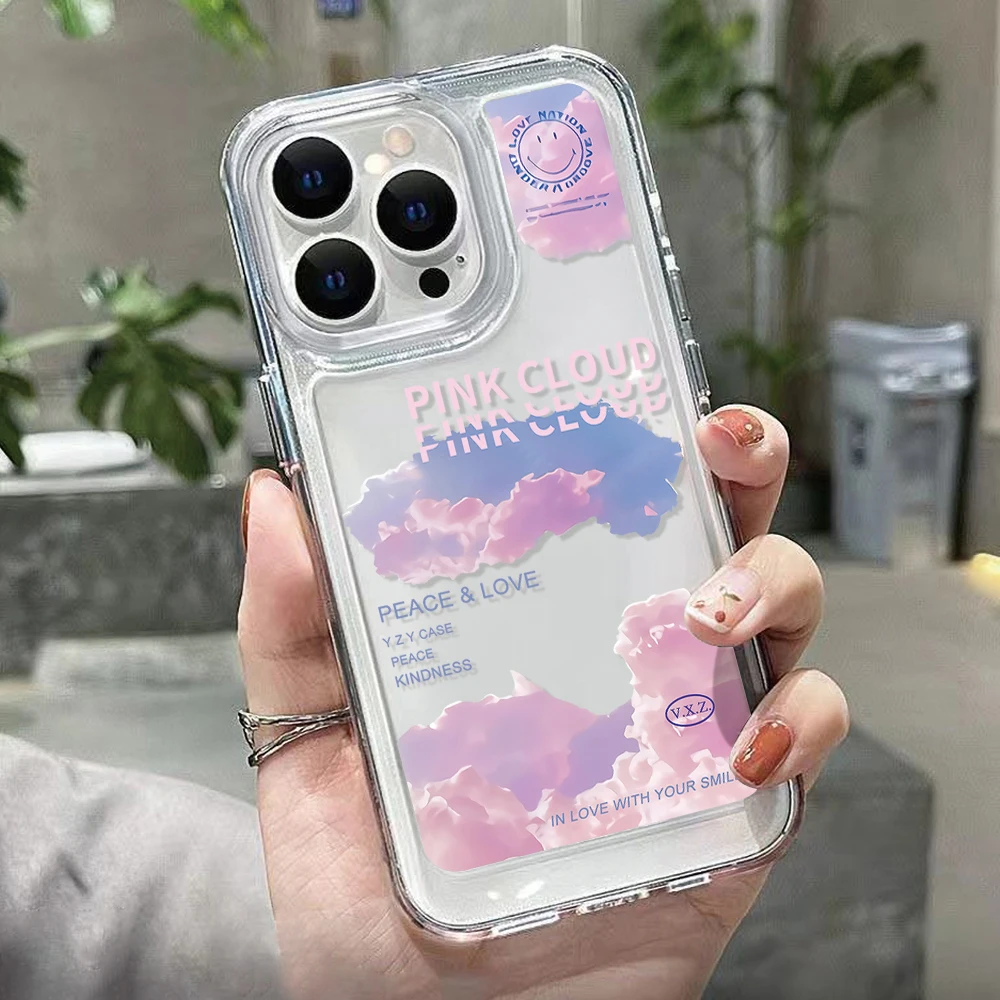

Soft Clear Phone Case For iPhone 11 Case iPhone 13 14 Pro Max 12 Pro XS Max XR X 8 7 14 Plus SE Luxtury Butterfly Flower Cover