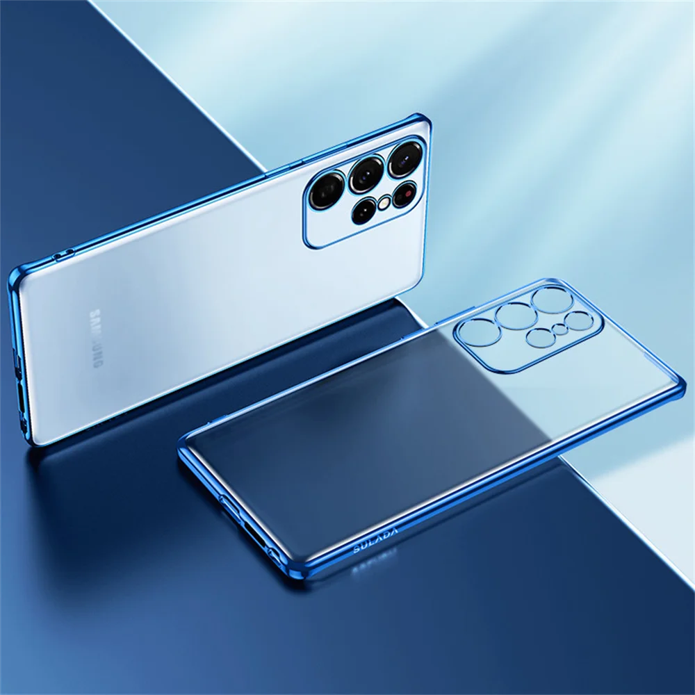

Ударопрочный Прозрачный матовый чехол для Samsung Galaxy S22 S21, 2022