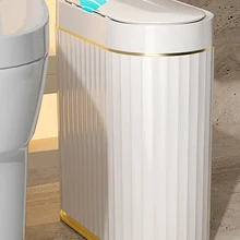 Joybos Bathroom Trash Can Electronic Automatic Smart Sensor Garbage Bin Household Toilet Waste Garbage Can  Smart Home Suppies