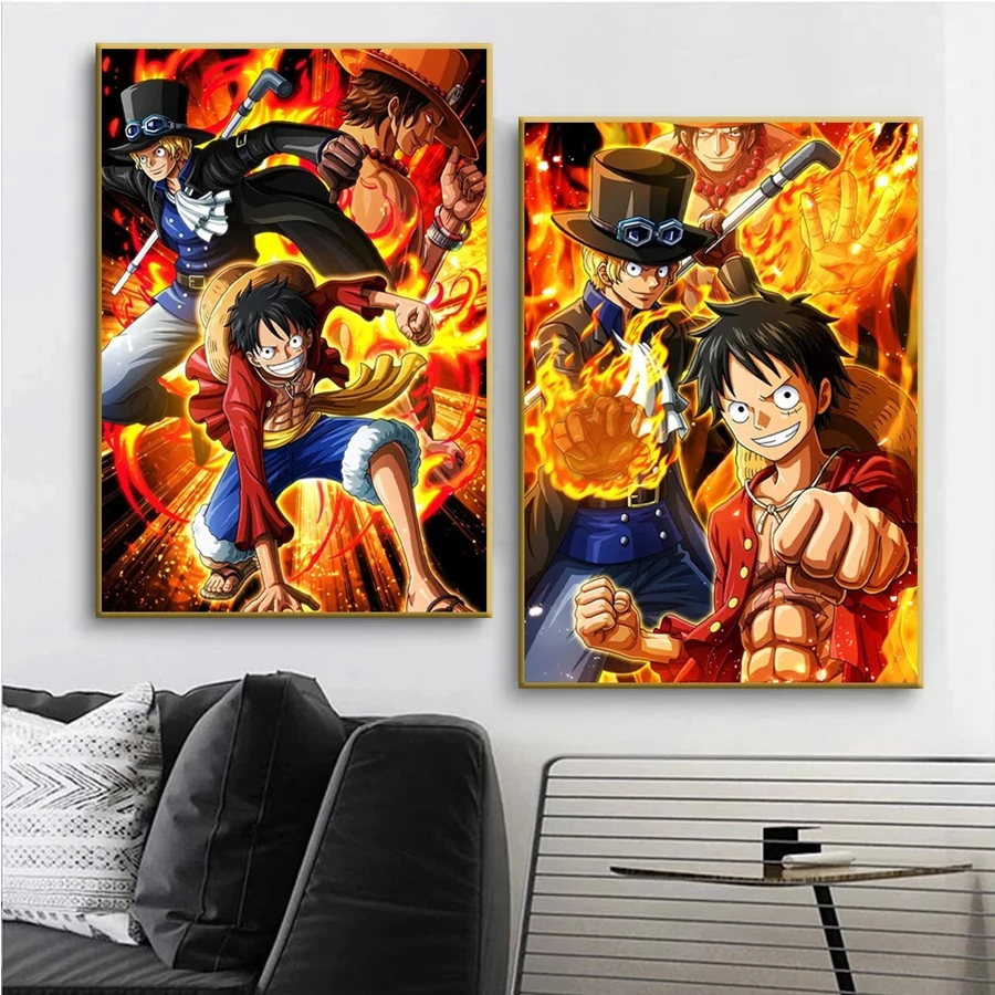

Bandai Алмазная мозаика японское аниме One Piece Luffy 5D DIY алмазная живопись наборы для вышивки крестиком Стразы картины настенное искусство