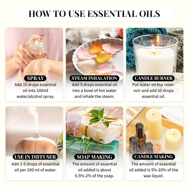 100ML Essential Oils for Diffuser Humidifier Aroma 4