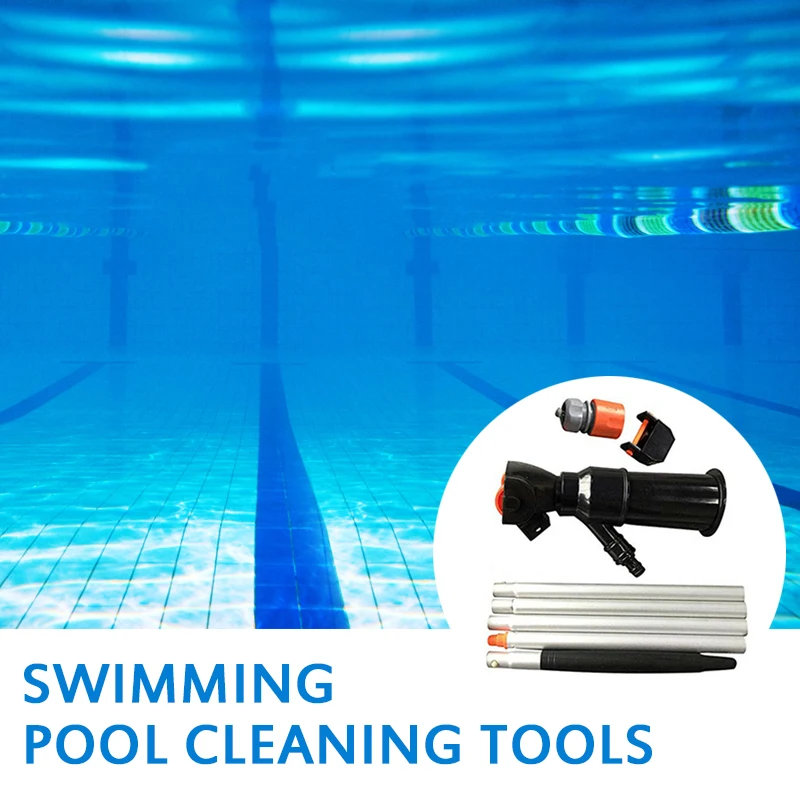 

Portable Swimming Pool Pond Cleaner Hot Tub Cleaning Tool Brush Vacuum Hose Kit Cleaning Suction Brush Hose Tools