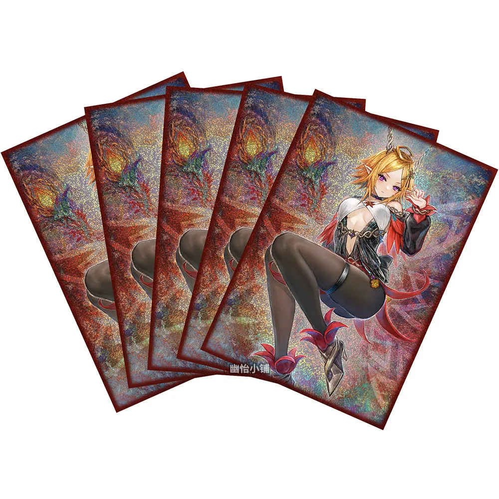 Фото 50 шт. защитных чехлов для карт Yugioh Elfnote Lucina Yu-Gi-Oh! Защитный футляр для коллекционных карт TCG OCG Shine Protector Case №3