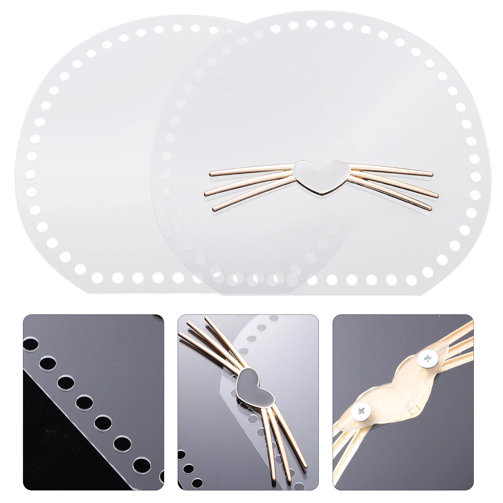 

1 Set DIY Woven Bag Accessories Cat's Whisker Acrylic Bag Weaving Boards
