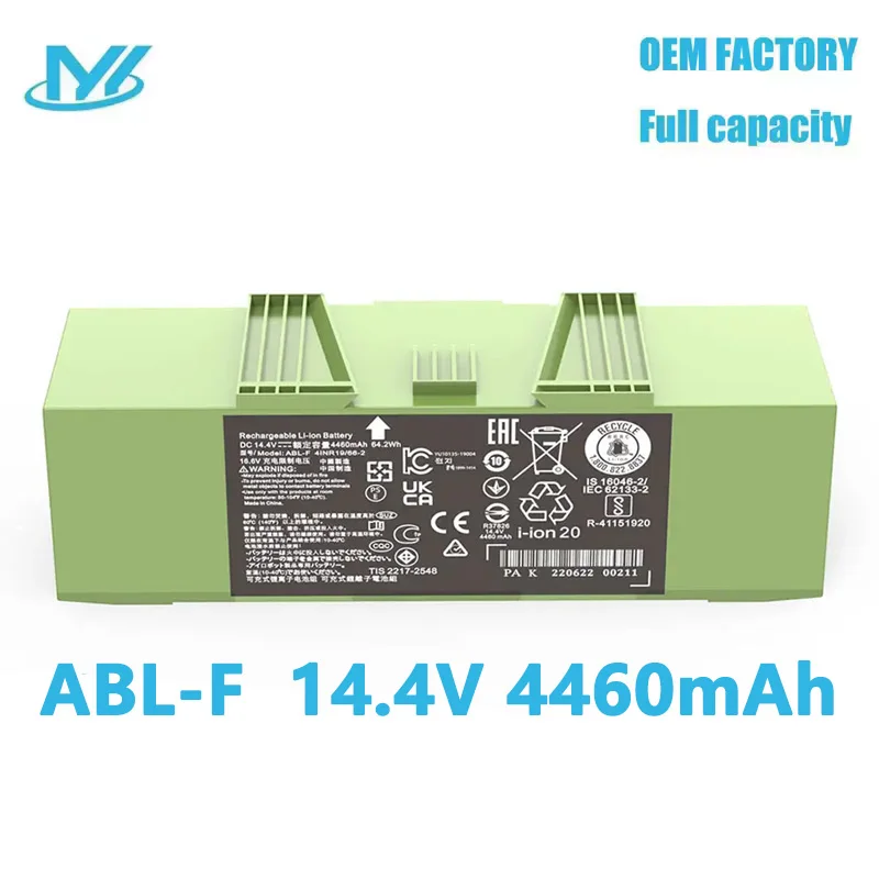 Фото Аккумулятор ABL-F 14,4 В, 4460 мАч/62,4 Втч для iRobot Roomba e и i Series, i7 i7+ j7 j7+ 7150 7550 e5 e6 e5150 e6198 i3 3150 i3+ 3550 №1