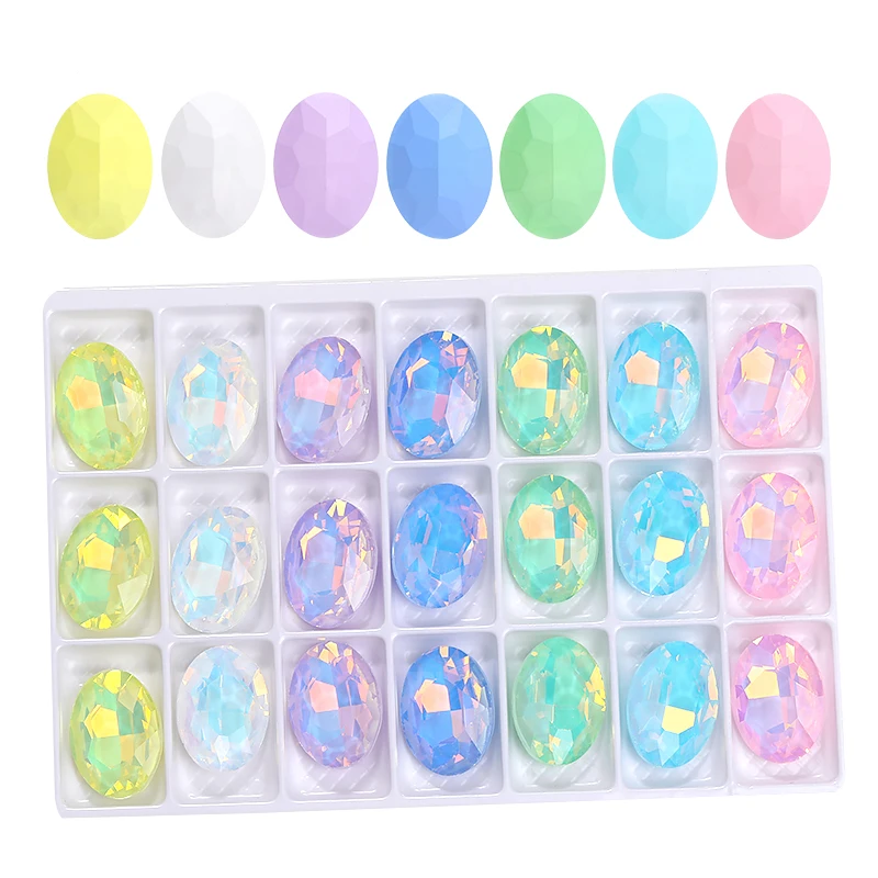 24 шт. овальный опал искусственное стекло мокко камни сделай сам драгоценные с