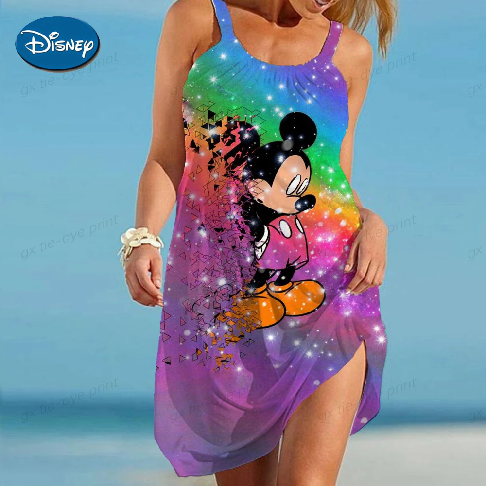 2023 сексуальное пляжное платье на бретельках с принтом женская большая пляжная