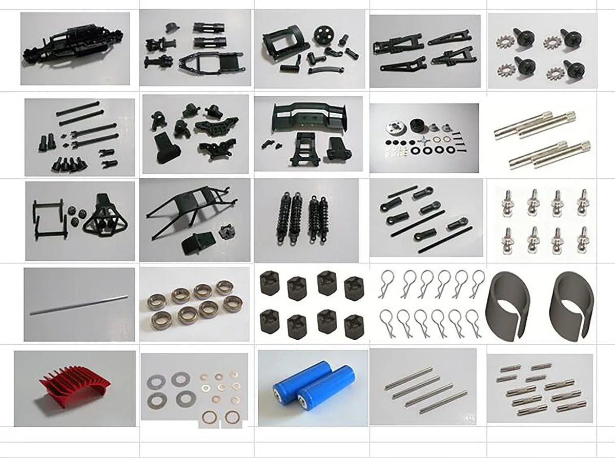 Деталь HBX 12601R Коробка передач Корпус батарея Dogbones + Dogbone Cup Haiboxing 1/12 RC грузовик 12811B 12812 12813