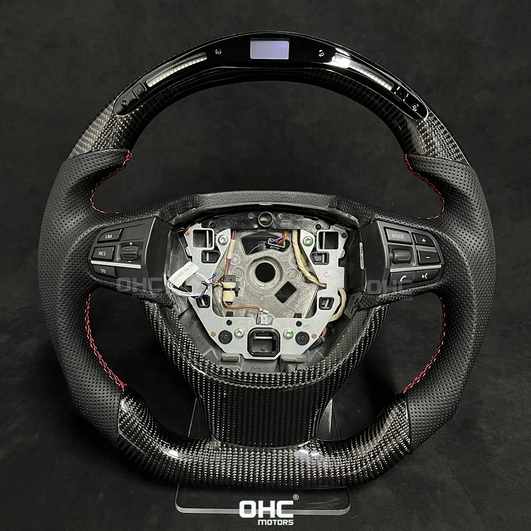 

Оригинальное светодиодное эффективное рулевое колесо из углеродного волокна для BMW серии 3 без отверстия для рычага переключения передач (б...