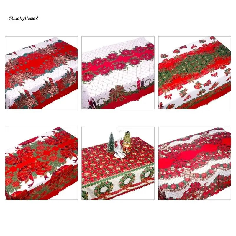 

Рождественская скатерть 11UA, зимняя скатерть, аксессуары для сезонного декора