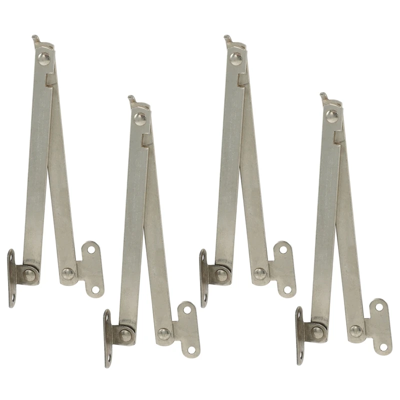

4X Furniture Cupboard Door Front Desk Foldable Lid Support Hinge Stay