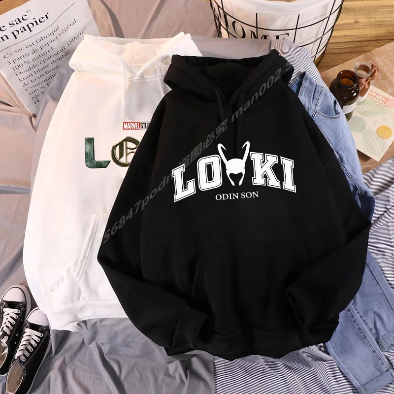 

Disney Superhero Women Cartoon Hoodie Men Unisex Loki Anime print Hoodies Casual Street Fashion Spring Autumn Hooded