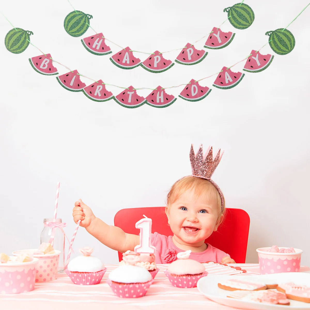 

Летняя Декоративная гирлянда с фруктами на день рождения