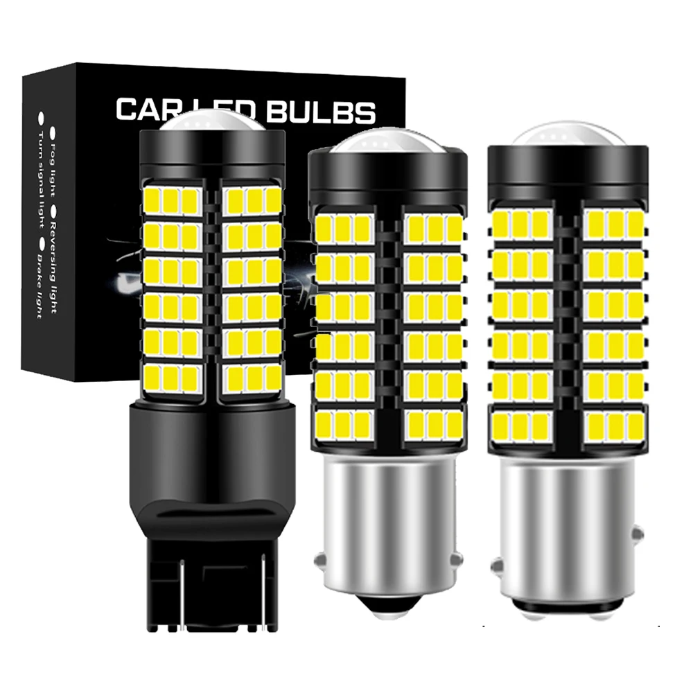 

1x 1156 P21W LED BA15S PY21W BAU15S Bulb 12V 2835 78SMD 7443 7440 W21W 3157 1157 BAY15D P21/5W LED for Reverse Turn Signal Light