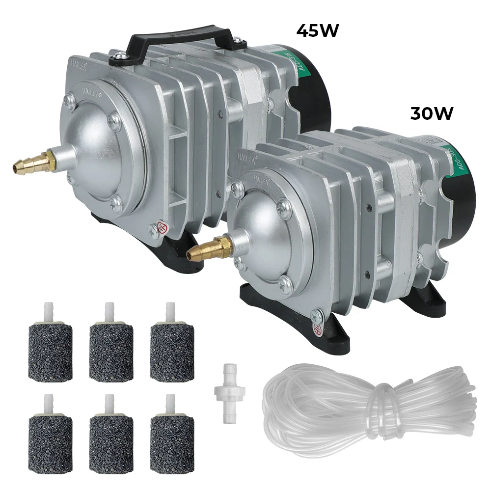 

Aquarium Air Pump 35W 45W Electromagnetic Air Compressor Pump ACO-308 ACO-318 EU Plug For Pond Air Aerator Pump