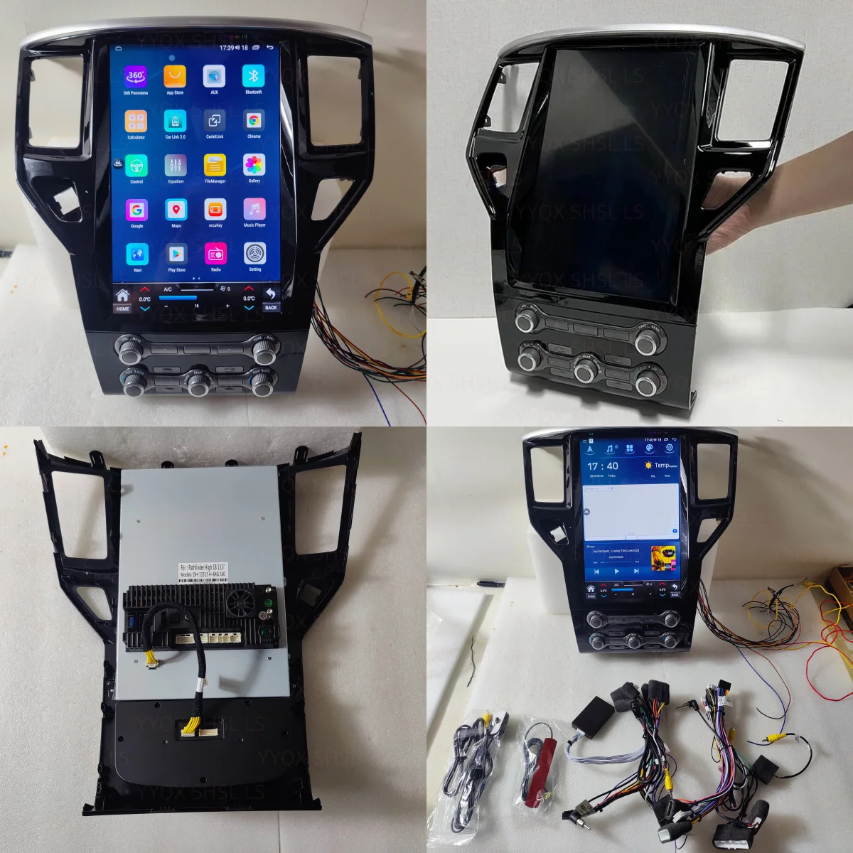 Фото Android-магнитола для Nissan Pathfinder 2012-2021 с GPS-навигацией, автомобильным радио, мультимедиа, видео, стереоприемником и поддержкой CarPlay №1
