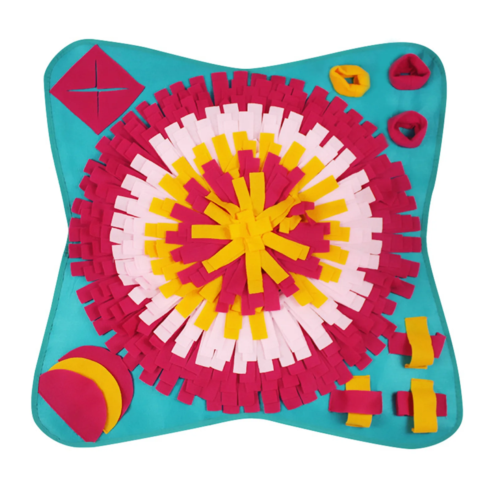 

Machine Washable Durable Slow Feeding Pet Snuffle Mat Indoor Outdoor Blanket Dog Toys Treat Dispenser Stress Relief Training Pad