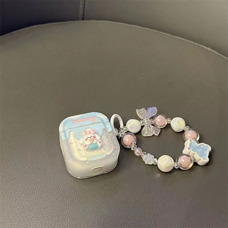 Чехол для AirPods 2 Pro 3 с рисунком мороженого