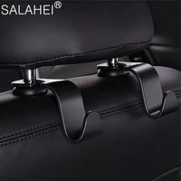 car seat rear hooks headrest hanging clothes storage holder load bearing black hooks for universal car auto interior accessories