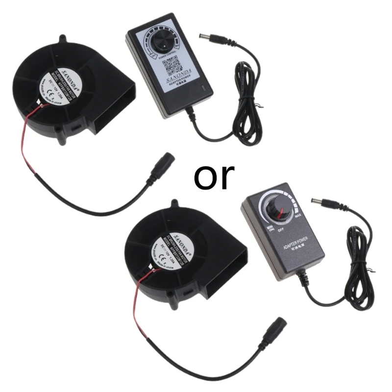 

A2UD BBQ Fan DC12V 1.2A 4000RPM Air Blower for Barbecue Picnic Camping Starter