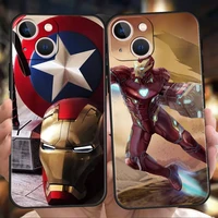 marvel iron man phone case cover for iphone 12 13 pro max xr xs x iphone 11 7 8 plus se 2020 13 mini silicone soft shell fundas