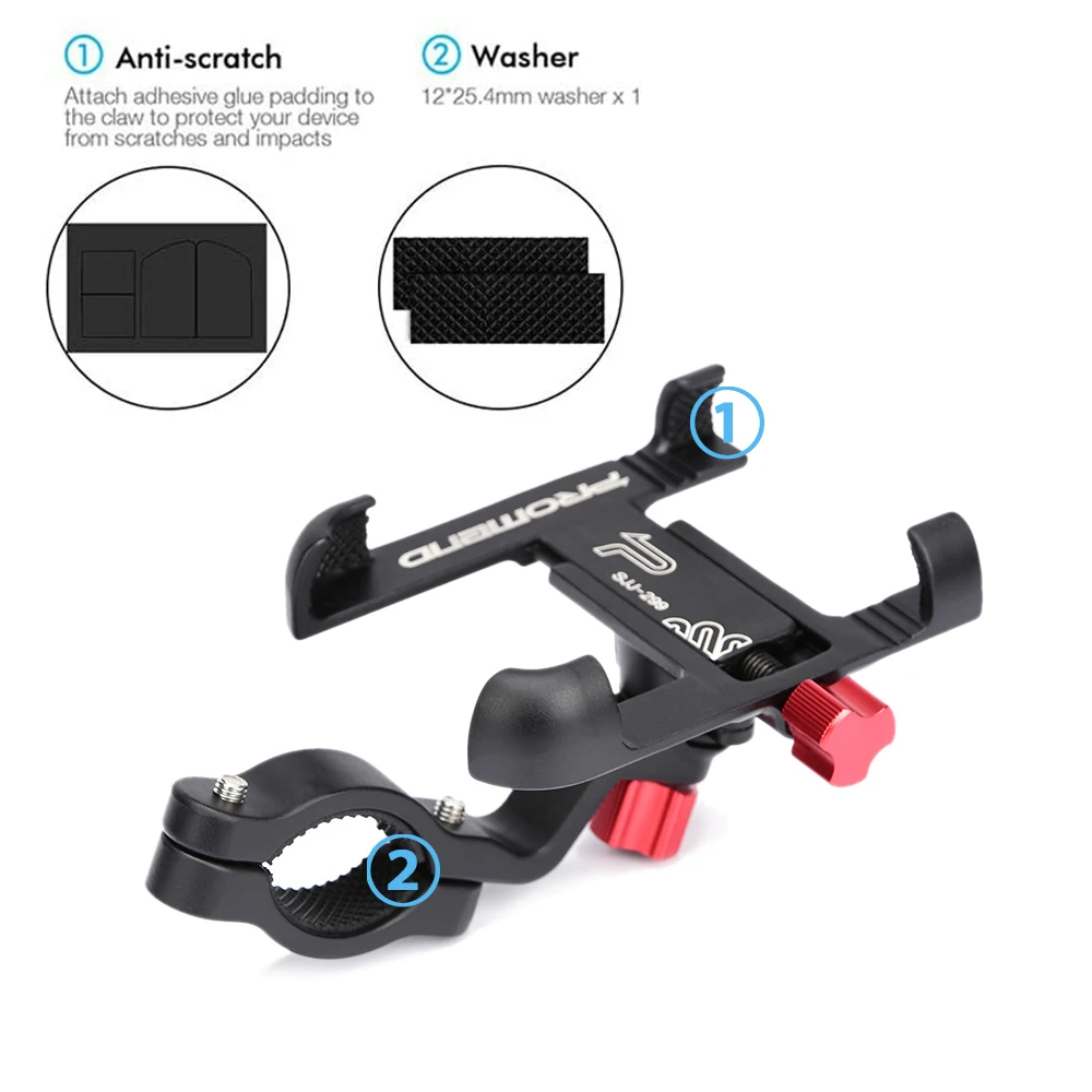 Aluminum Alloy Bike Bicycle Phone Holder Motorcycle Handlebar Mount Universal Non-slip Adjustable Moblie Cell Stand | Мобильные