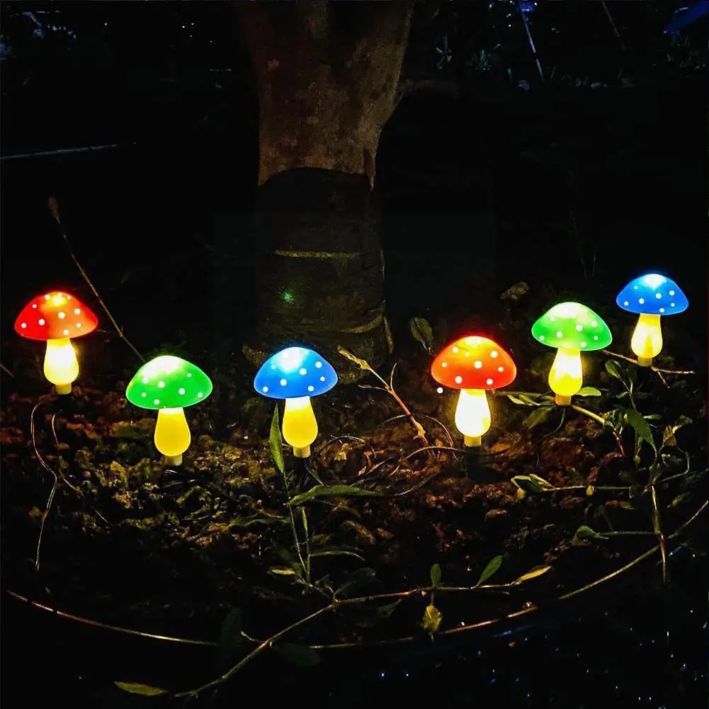 

Solar Mushroom String Lights Smart Light Sense Garden Christmas Patio Waterproof Decor Landscape Lamp Outdoor Yard Lawn Lig W1J8