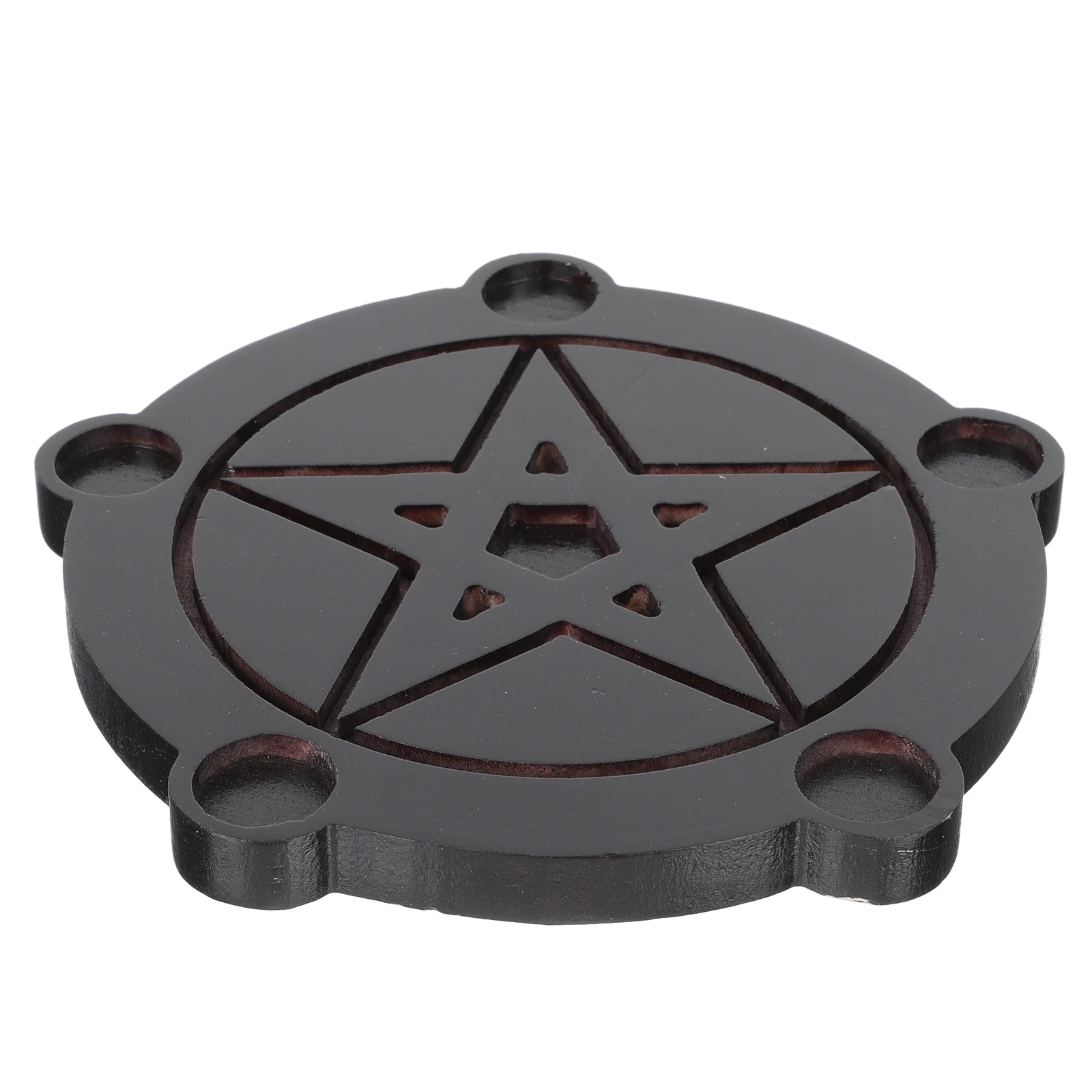 

Holdercandlestick Pentagram Catholic Tealight Altar Star Retro Divination Candlesticks Witch Tray Tary Chime Candlesplate