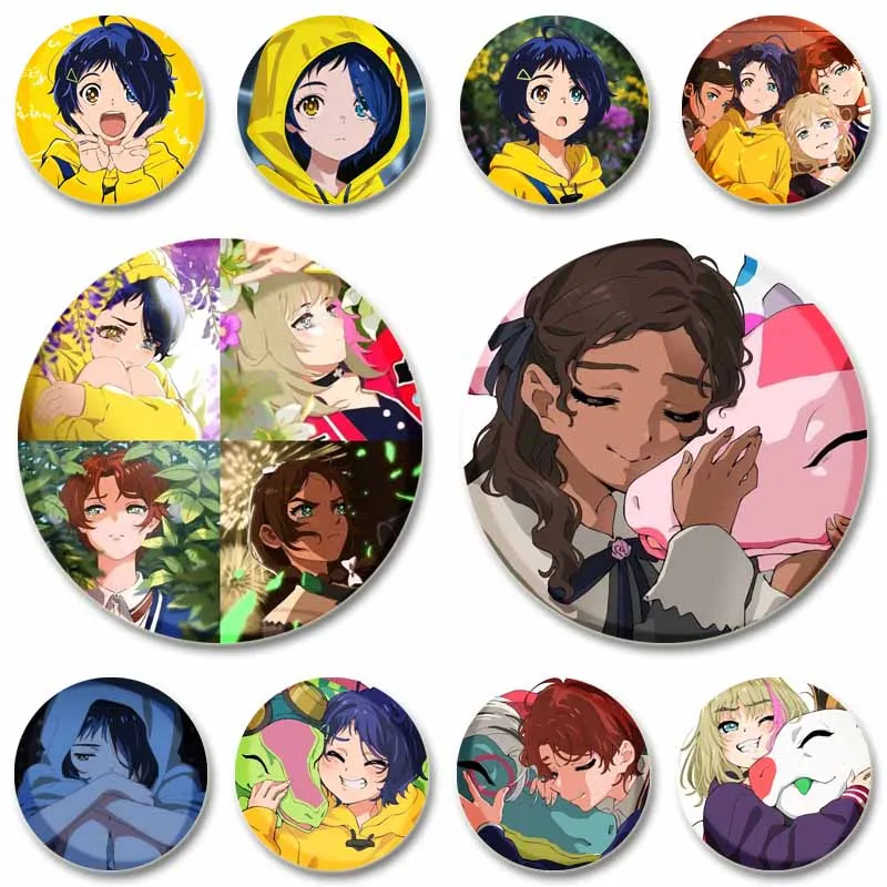 Милый значок Ai Ohto Rika Kawai Momoe Sawaki Neiru Aonuma значки для косплея Wonder Egg Priority аниме броши