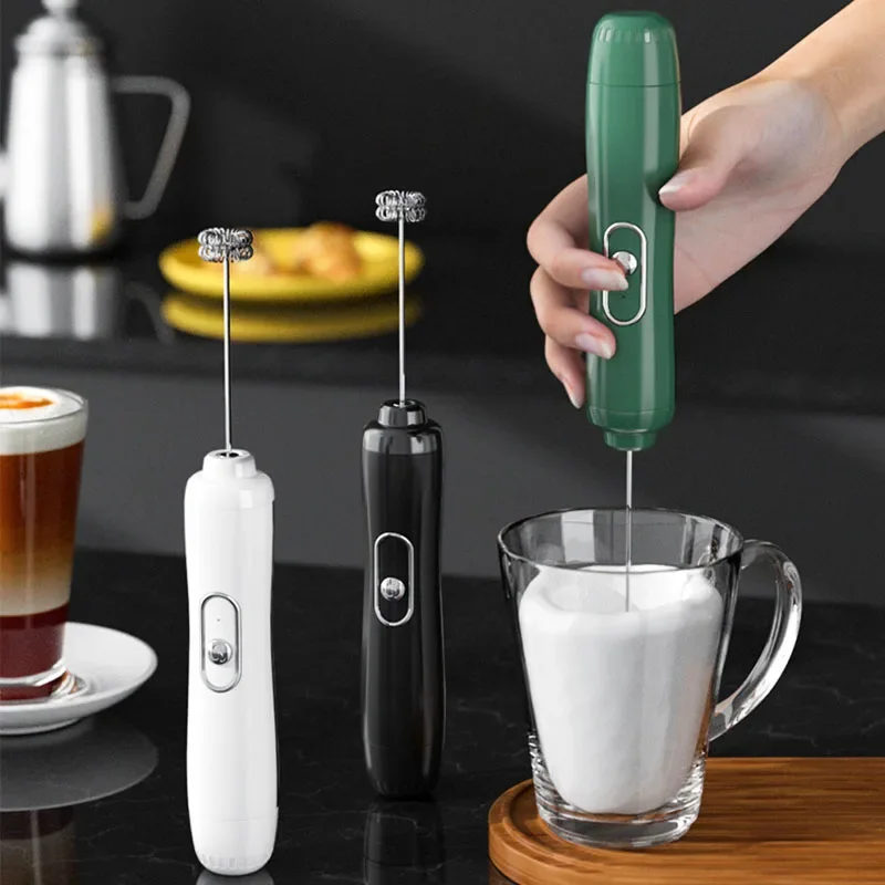 

Mini Electric Milk Foamer Blender Wireless Coffee Whisk Mixer Handheld Egg Beater Cappuccino Frother Mixer Kitchen Whisk Tools