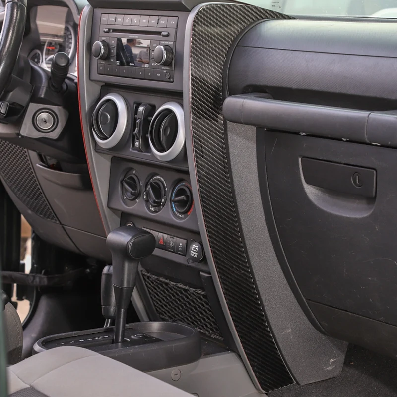 Для Jeep Wrangler JK 2007 2008 2009 2010 центральная консоль панель декоративная крышка отделка
