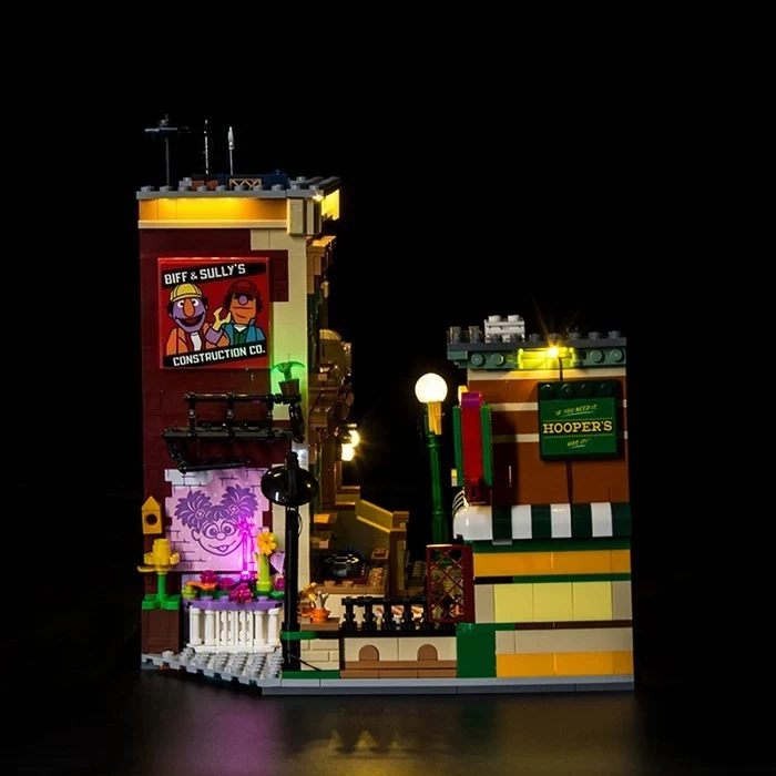 Фото Набор светодиодного освещения, подходящий для конструктора LEGO 123 Улица Сезам 21324 №1