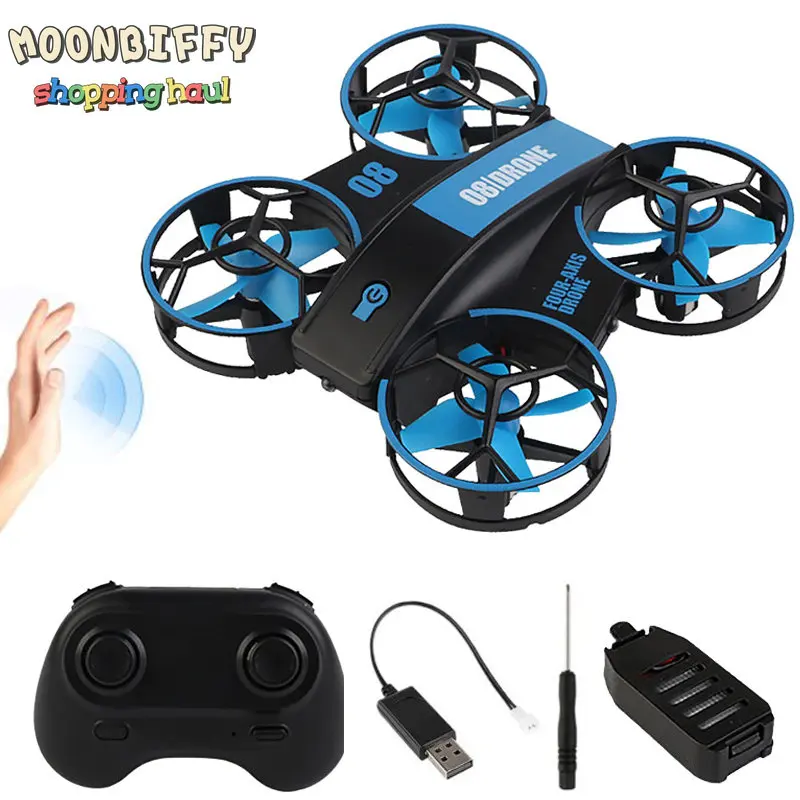 

Mini RC Drone Quadcopters Headless Mode One Key Return RC Helicopter with Lights H8 Mini Dron Best Toys For Kids