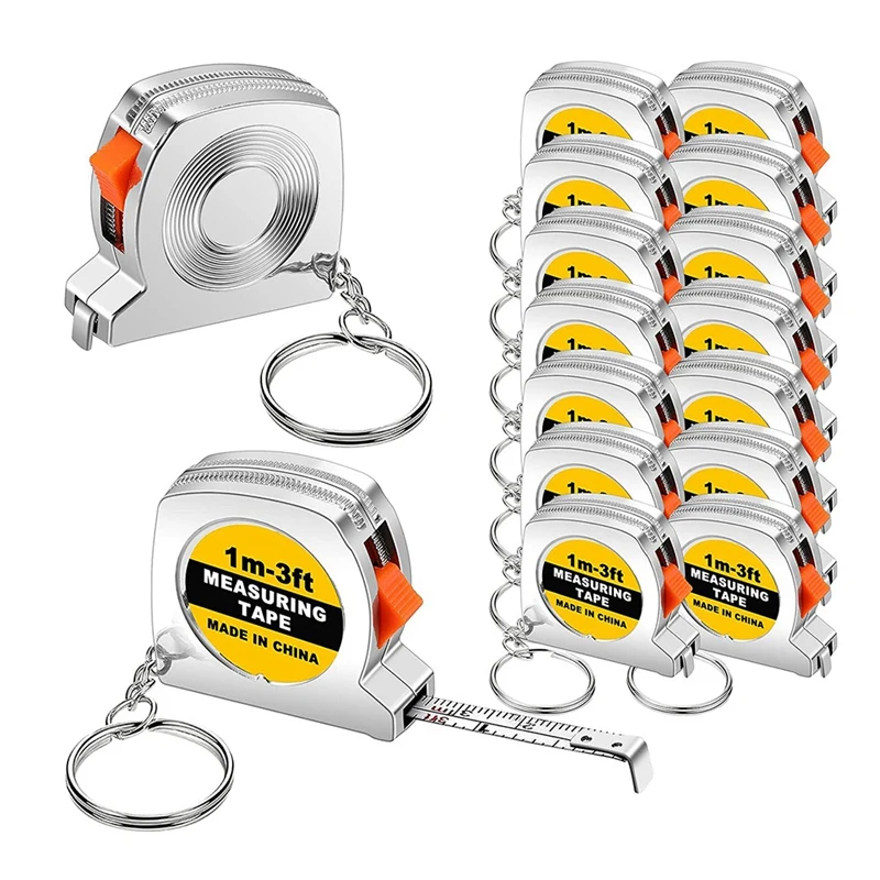 

50 Pcs Keychain Tape Measure Tape Measure Functional Pocket Tape Measure Small Tape Measure Retractable For Adult Kids