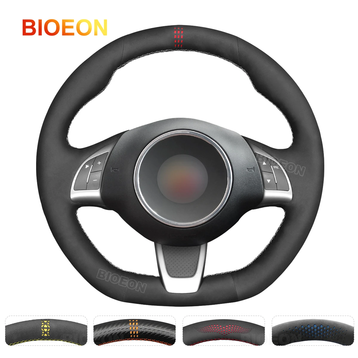 

BIOEON черные замшевые фотокосички для Abarth 500 500C 595 595C 2009-2016 Fiat 500 GQ/S 500C S Linea 2013-2015