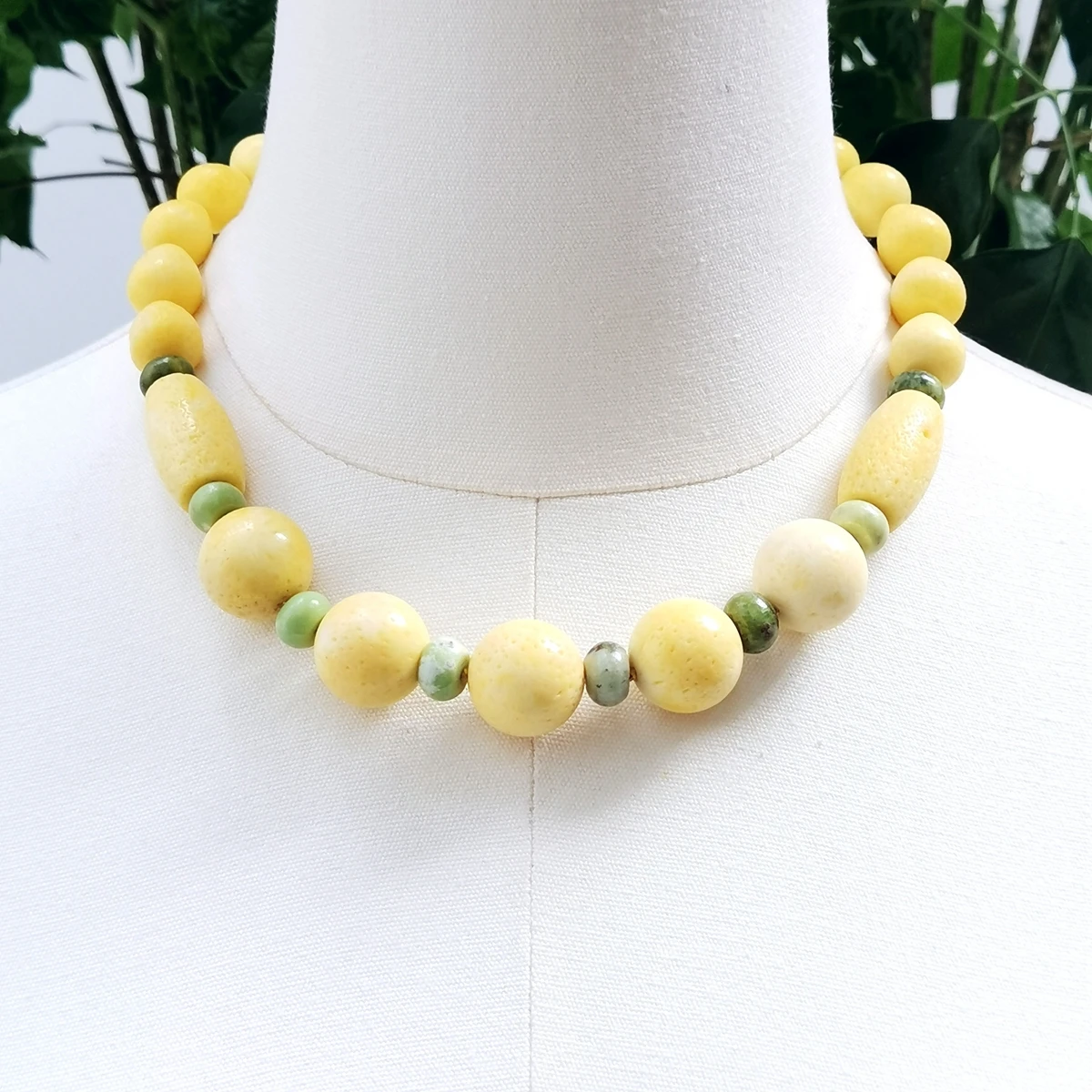 

Lii Ji Yellow Necklace Coral Turquoise Choker Necklace 48cm Stock Sale Women Jewelry