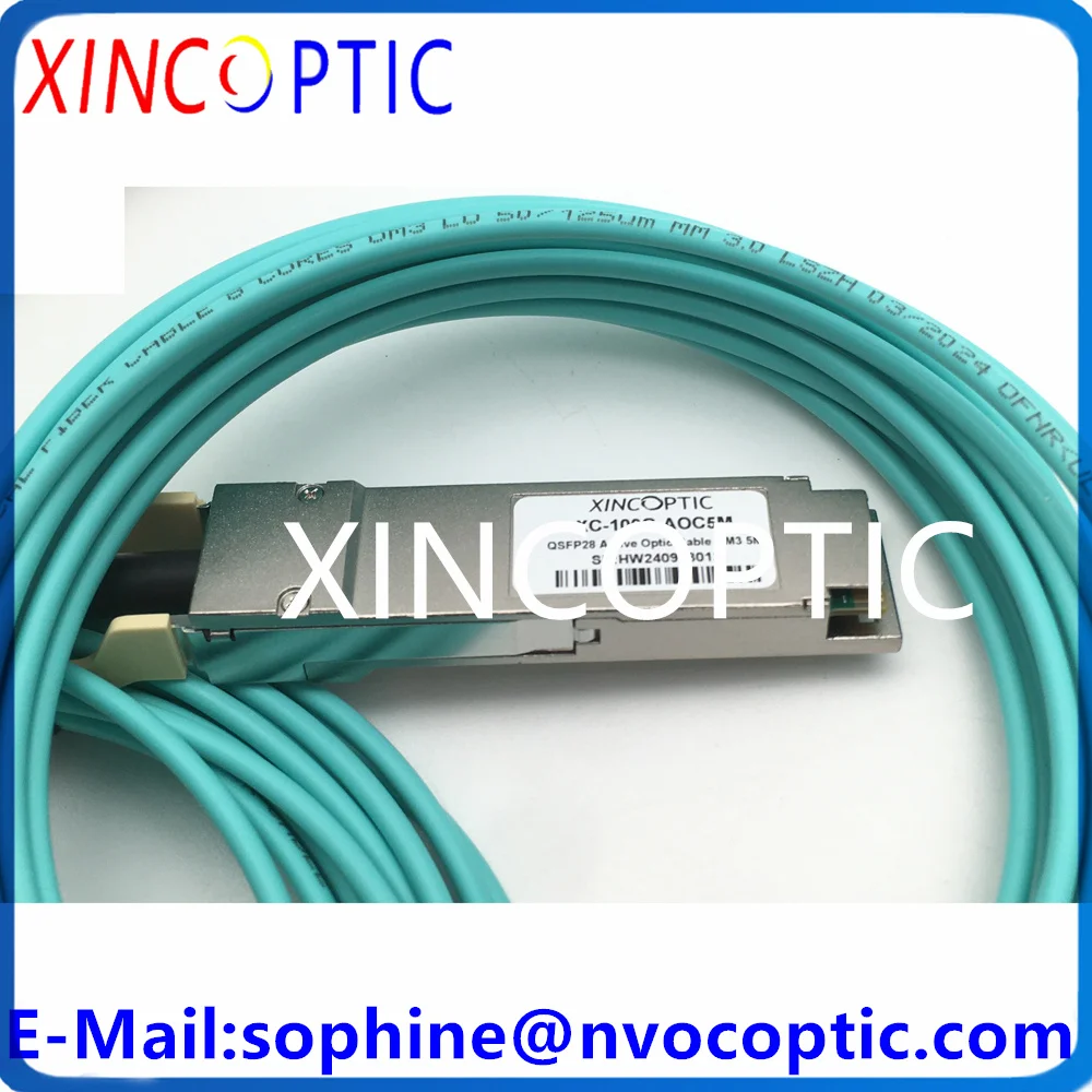 XINCOPTIC XC-100G-AOC5M (16 футов) Аристо-сети AOC-Q-Q-100G-5M 100G QSFP28 к OM3 5M Многорежимный активный