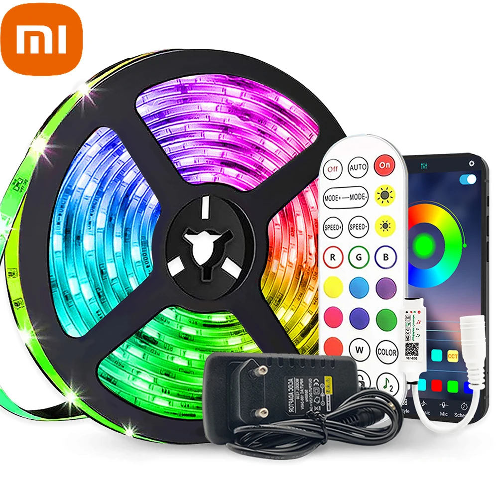 

Светодиодная лента Xiaomi с поддержкой Wi-Fi и голосовым управлением, RGB 5050, 12 В