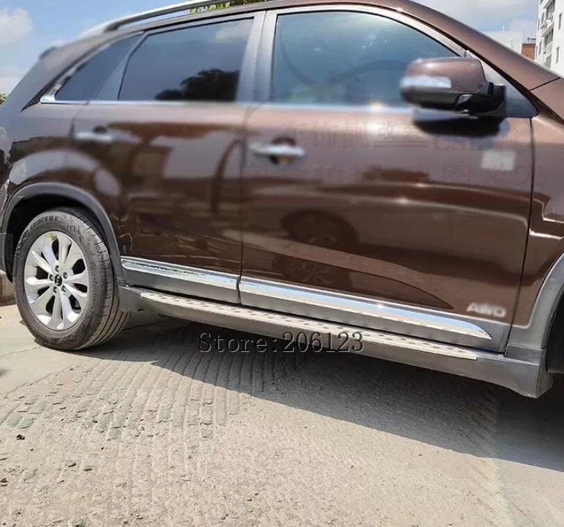 Фото Автомобильная накладка на кузов, боковая накладка на дверь, подходит для Kia Sorento 2009-2014, хромированная линия боковой двери, декоративная накладка на кузов, Accent Moldin №3
