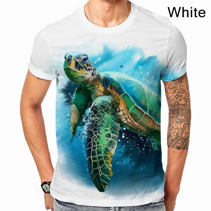 

2022 Men/Women T-shirt New Summer Fashion Cute Sea Turtle 3D Print Casual Funny Graphic Tee Plus Size XS-5XL