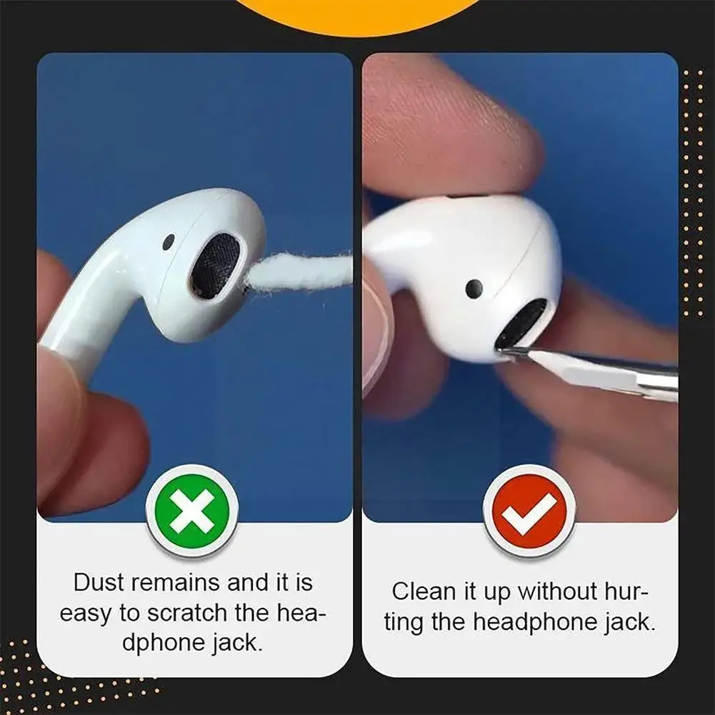 

Wireless Headphones Cleaning Pen 3 In 1 Multifunctional Retractable Portable Cleaning Pen For D5o0