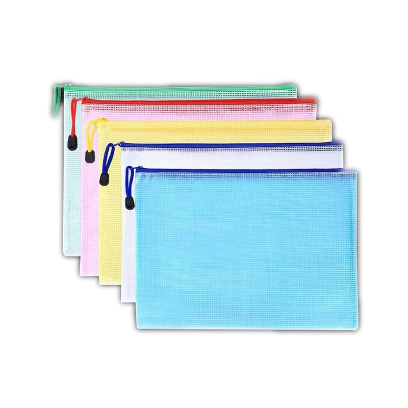 

Сетчатая Сумка На Молнии А4 для документов, водонепроницаемые папки для файлов на молнии, школьные и офисные принадлежности, сумки для хранения, 10 шт.