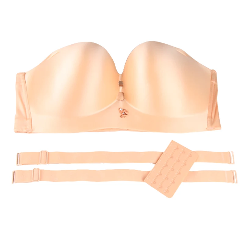 Женские Бесшовные бюстгальтеры без бретелек с эффектом пуш-ап женский