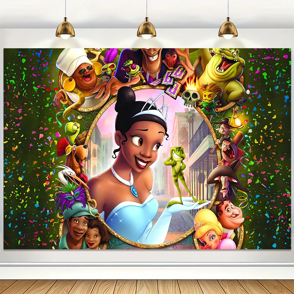 Студийный фон для фотосъемки с изображением принцессы и тианы