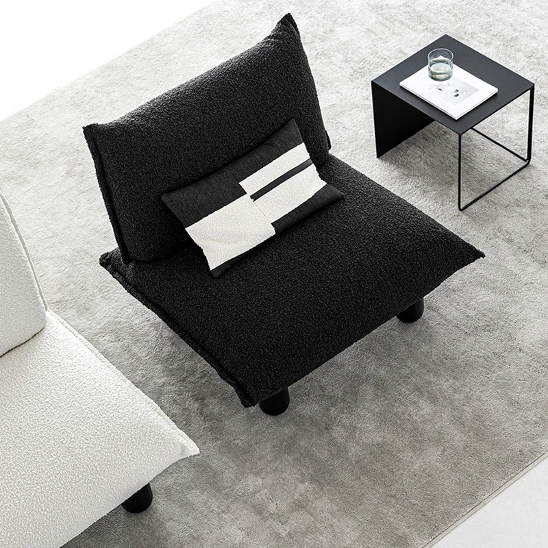 Стулья в скандинавском стиле черно-белые бархатные пушистые чехлы милый патио