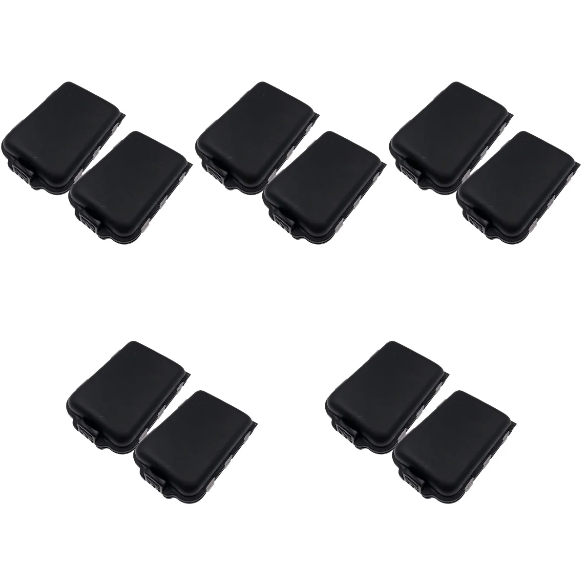 

10 Pcs Portable Handle Box Portable Lure Organizer Hook Holder Bait Lure Box for Outdoor