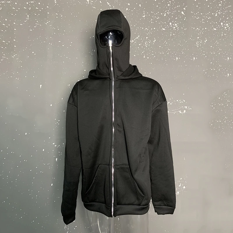 FEWQ 2023 весна-осень новая мужская толстовка с капюшоном короткая куртка двойная